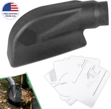 69861 Adapter for Mow-N-Vac Leaf Vacuum Bagger Deck, Universal Deck Boot Chute