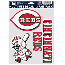 Cincinnati Reds Multi-Use 3 Fan Pack MLB Decal Stickers WinCraft