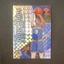 Panini 2019-20 Mosaic Blue Chips RJ Barrett #2 New York Knicks Basketball Card