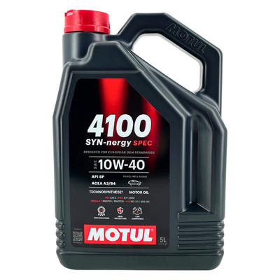 Motul 4100 SYN-nergy SPEC 10W40 Motoröl 10W-40 ACEA A3/B4 MB VW RENAULT 5L