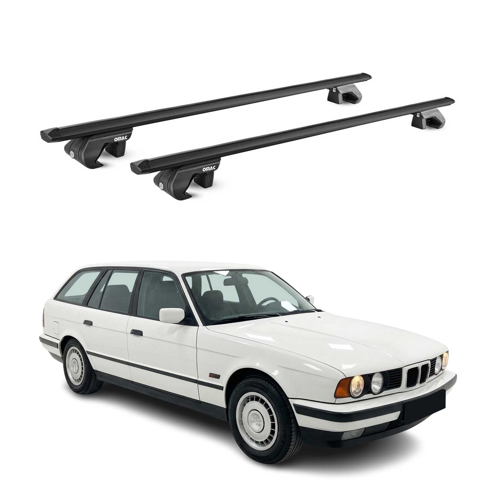 Barres de toit BMW E34 Break 1991-1997 pour vos sorties ski et vélo