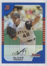 2005 Bowman Chrome Blue Refractor 73/150 Oliver Perez #119 0h5x