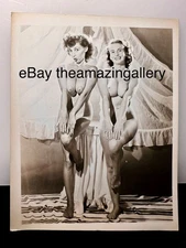 Vtg Donna Brown & Debbie 50's Girlie PIN UP Photo Risque B&W Original Nude #268