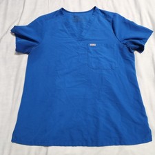 FIGS Catarina Women's Scrub Top Blue Large Shirt FW1000 PO : 1809