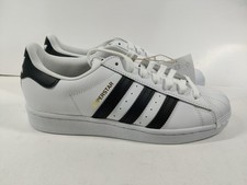 ADIDAS SUPERSTAR J FU7712 WHITE/BLACK/WHITE KIDS SNEAKER Size 7 NEW Open Box 