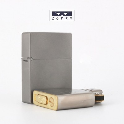 ZORRO Z860 Titanium Trench Lighter Windproof Kerosene Flint Wick Refillable
