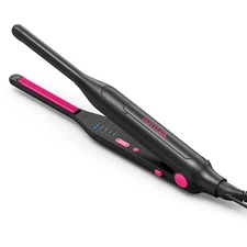 Small Flat Iron for Short Hair/Pixie Cut/Bangs/Edges, 3/10 Pencil Flat Iron, Min