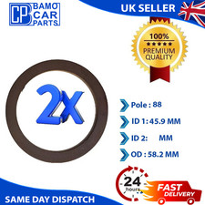 FITS MINI Cooper S One (R50, R53) 01-07 REAR L/R ABS MAGNETIC PICK UP RING 2 PCS