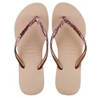 Havaianas Slim Glitter II Womens Pink Flip-Flops 4146975_3606