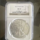 United States Mint 2010 American Eagle 1 oz Silver NGC MS 69