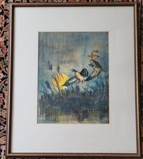 Gemälde Aquarell signiert von 1972