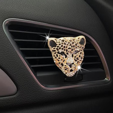 Car Air Purifier Interior Decoration Aromatic Diffuser Vent Clip Diamond Leopard