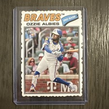 2026 Topps Heritage ~ Ozzie Albies ~ Deckle Edge SP ~ 264 ~ Braves