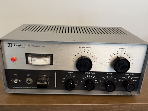 FULLY RESTORED Knight T-60 AM CW Transmitter Tube Radio KO4TJE Working Recapped