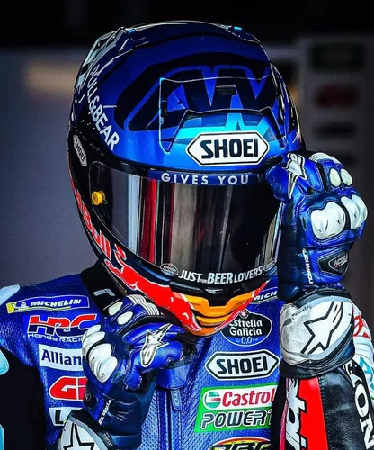 SHOEI X-Fifteen ALEX MARQUEZ 73 V2 Brand New + With Red Bull Decal Application