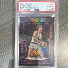 2022-23 Panini Obsidian Electric Etch Red Larry Bird #140 /5 PSA 10 Celtics