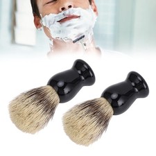 2 Pcs Shaving Brush for Men Anti Slip Handle Increase Foam Soft Hair Beard