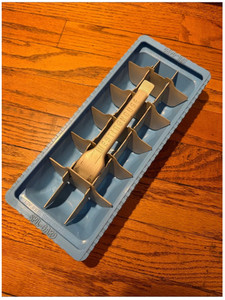 Westinghouse Vintage Ice Cube Tray with Blue “Spil-Gard” Mold