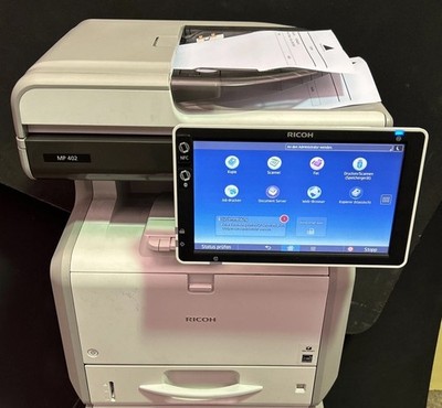 Ricoh MP 402  Laserdrucker S/W Multifunktionsgerät Zä. 14480 Seiten Dual Sca.