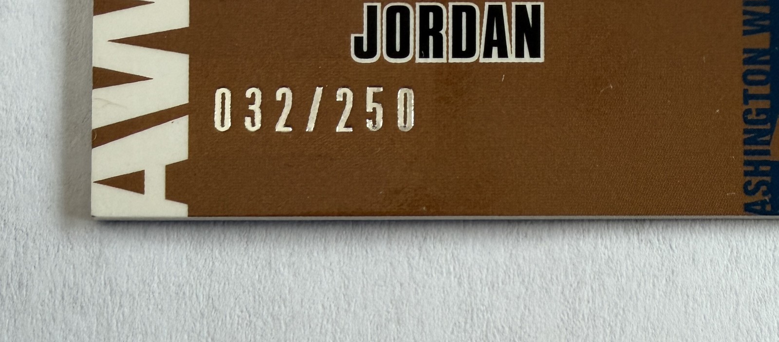 2002 Upper Deck Awesome Authentics #MJ-A Michael Jordan Game Used Jersey 032/250 view 3