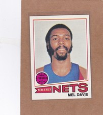 1977-78 TOPPS BASKETBALL WHITE BACK MEL DAVIS #38 NETS NM/NMMT *A46168
