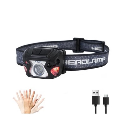 Outdoor Head Lamp, Rechargeable Type-C, 6Modes, 1000+ Lumens, IPX5 Waterproof...