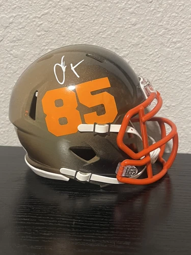 Damaged Chad Johnson Signed Bengals Hydro-Dipped Speed Mini Helmet (Beckett COA)