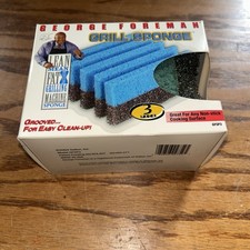 George Forman Lean Mean Fat Reducing Grilling Machine Cleaning Sponges