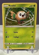 Rowlet SM22 Cosmos Holo Sun & Moon Promo Pokemon TCG Card - MP Moderately Played on eBay