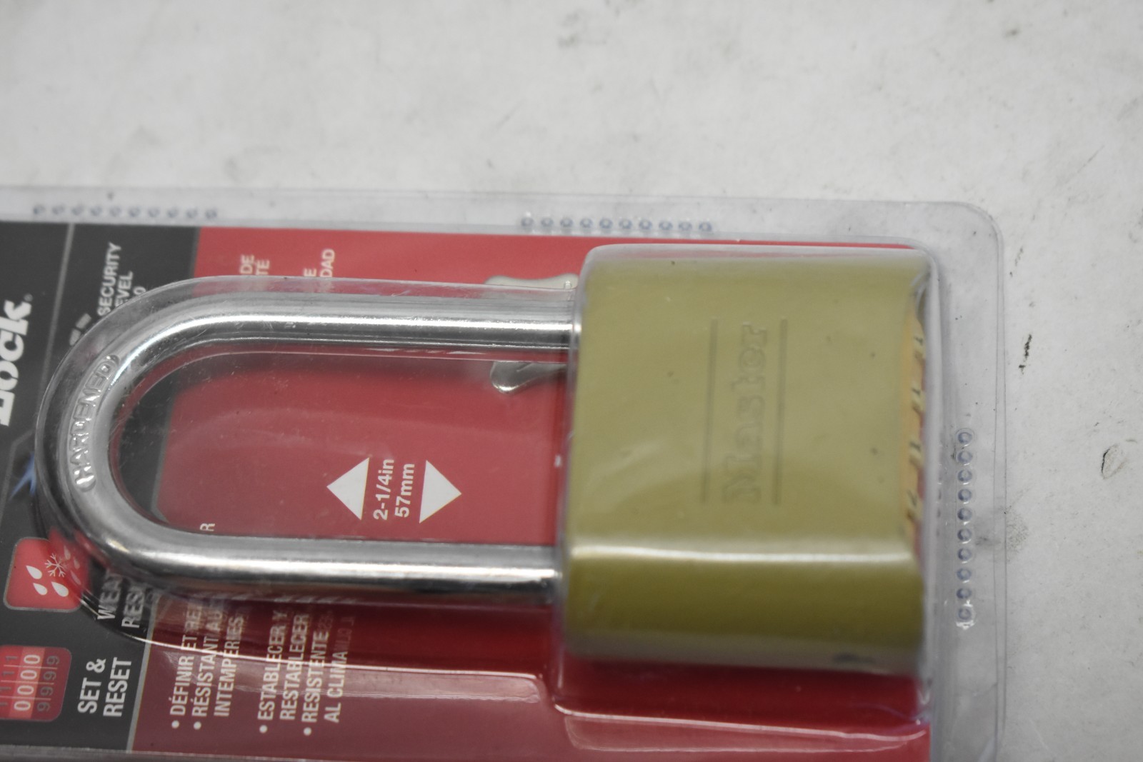 Master Lock Brass Combination Lock Gate Lock for Outdoor Fence or Shed 175DLH