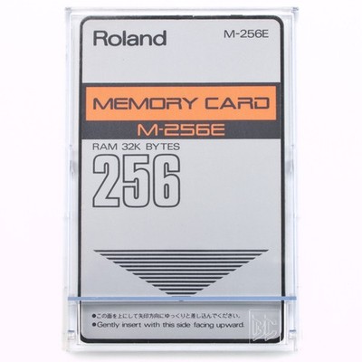 ROLAND M-256E RAM Memory Card w/NEW BATTERY & CASE for D50 Synth R8 Drum machine