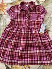 Cat & Jack Girls Size S 6- 6X Short Sleeve Dress with Pockets
