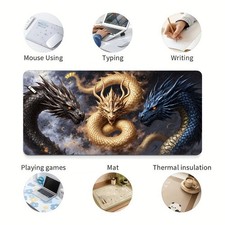 40 90cm1pc Large Gaming Mouse Pad  Desk Mat - Dragon-Themed Chinese Dragon Art