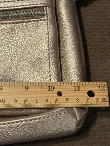 Borsa a tracolla Relic oro rosa metallizzato tracolla regolabile borsa in pelle - Foto 2 di 10