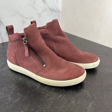 Ecco Soft 7 Boots Womens Size 6 Burgundy Leat...