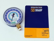 Yellow Jacket 49016 Blue Manifold Low Pressure Gauge 2 1/2" R22, R134a, R404A