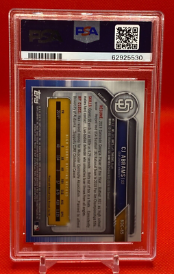 2019 Bowman Chrome Draft CJ Abrams 1st Bowman #BDC-85 PSA 10 | eBay