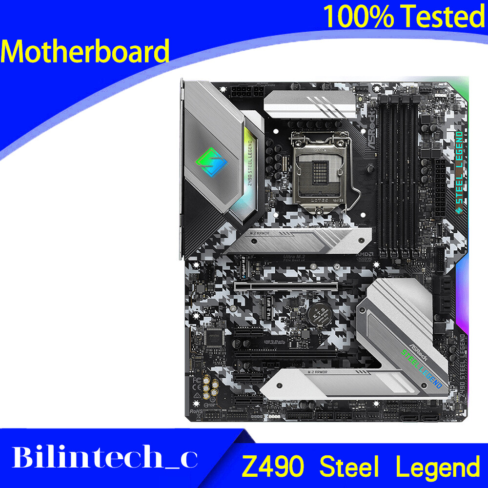 FOR ASROCK Z490 Steel Legend Motherboard Supports 10900K