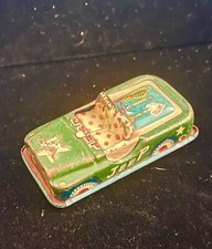 Vintage Tin Friction Green Jeep Toy with Star on Hood. Japan. VIDEO.