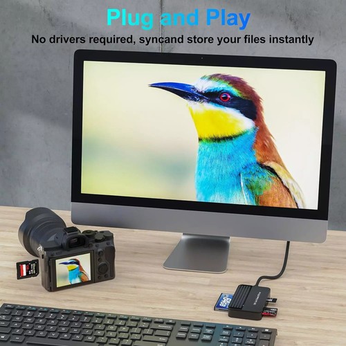 1 PC USB 3.0 Multi Slot Card Reader Compact Flash Card Readers For SD/SDHC/SDXC - Picture 10 of 13