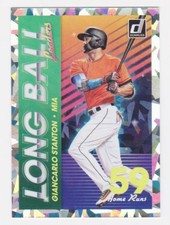 2018 Donruss Long Ball Leaders Crystals #LBL1 Giancarlo Stanton (Marlins)