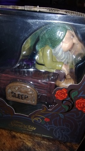 2022 Disney Parks Snow White & Seven Dwarfs Sleepy Figural Desk Trinket Tray - Picture 2 of 3