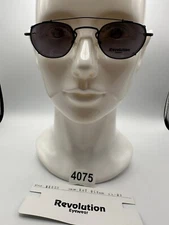 New Vintage Revolution Eyewear With SunShade RE028 Matte Black 45 23 145