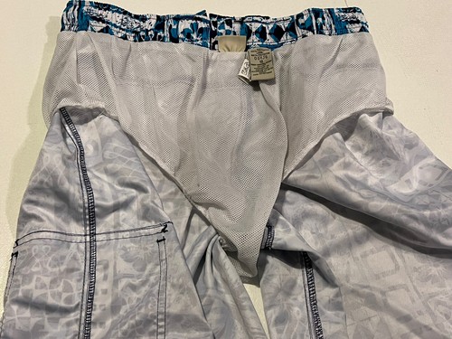 LL Bean Swim Trunks Youth Size 18 Elastic Waist Mesh Lined 50+UPF Crocodile Blue - Picture 10 of 13