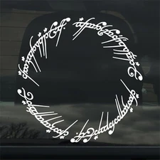 Lord of the Rings Ring of Power Inscription Custom Vinyl Sticker Decal