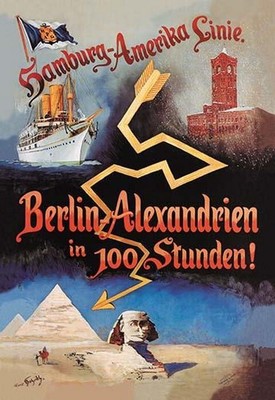 Berlin to Alexandria in 100 Hours on the Hamburg-Amerika Cruise Line - Art Print