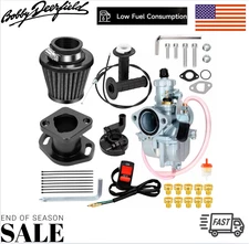 Mini Bike 212cc Carburetor Throttle Cable Assembly Jets Kit for Predator/Coleman