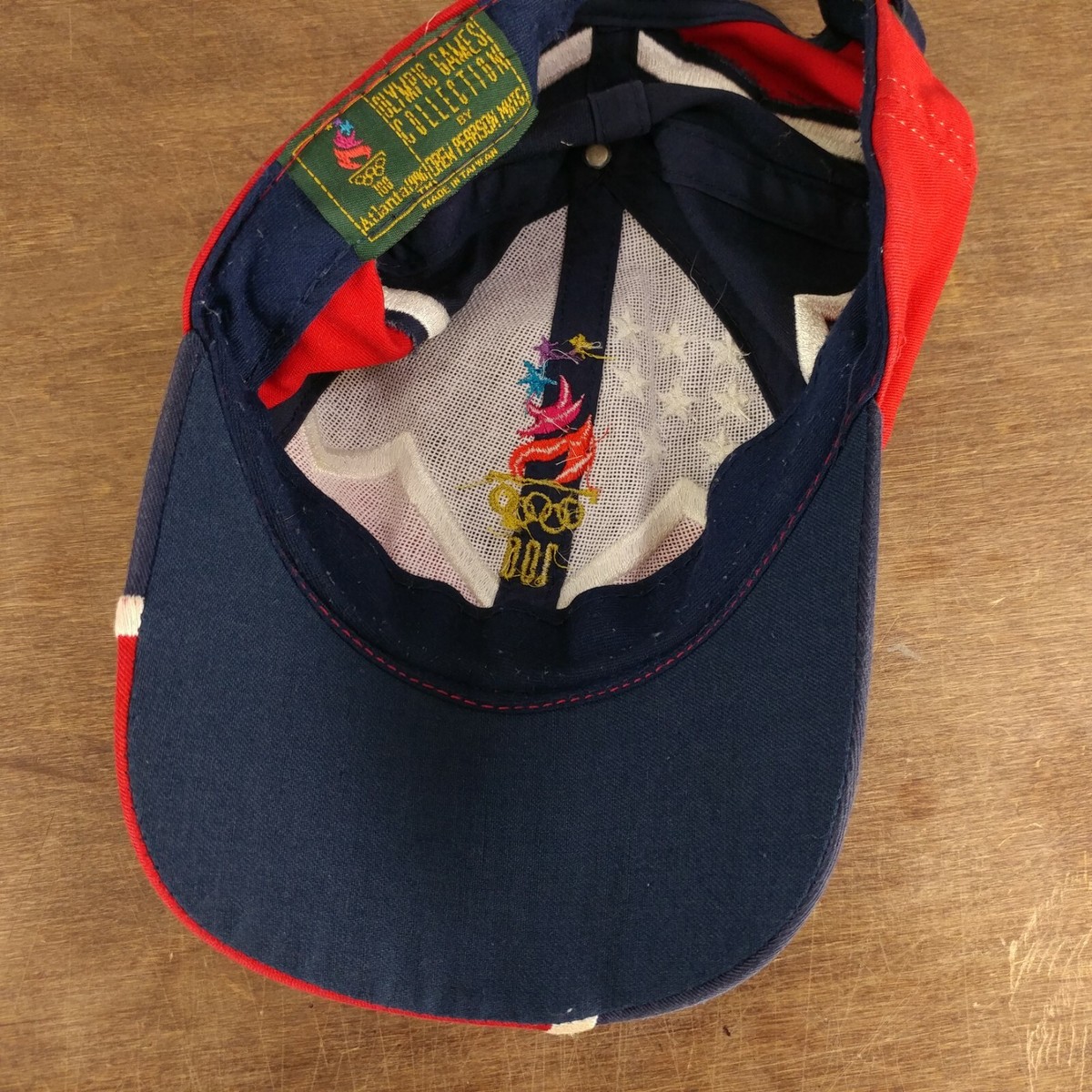 Vtg 1996 Atlanta USA Olyimpics Red White & Blue Hat Cap | eBay