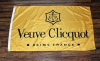 Gold Veuve Clicquot Flag Advertising Banner Wine Champagne Store Dealer Bar Gold Veuve Clicquot Flag Advertising Banner Wine Champagne Store Dealer Bar