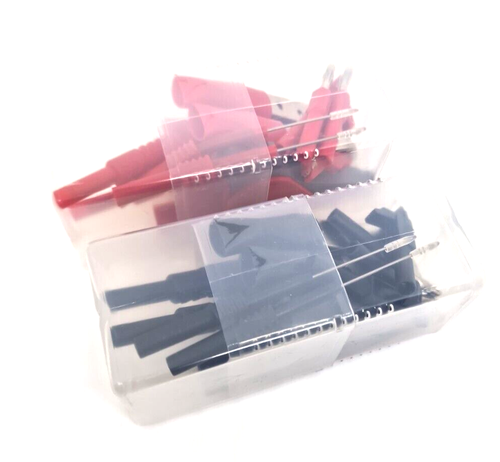Set of Black and Red Test Probes, Clips and Adaptors Kit - Picture 6 of 11
